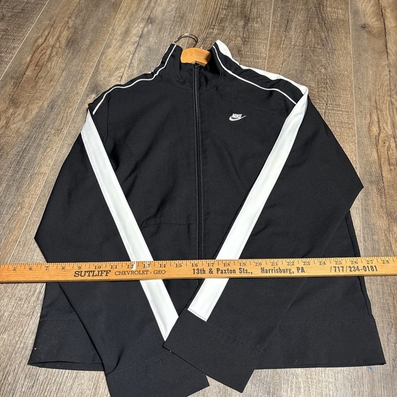 Nike Track Jacket Boys M 8-10 Black Full Zip Long Sleeve - Picture 11 of 12